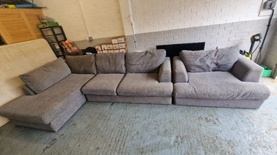 £250 • Buy Grey Corner Sofa And Chair