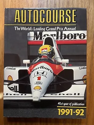 Autocourse 1991 - 1992  Formula 1 Annual Review Ayrton Senna Mclaren Honda • $90.25