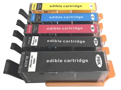 Edible Ink Cartridges 570 / 571 Canon Printer MG5750 MG5751 TS5050 TS5051 • £22.95