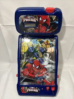 2009 Marvel Spider-Man Mini Tabletop Pinball Machine Spiderman Spider Sense • $14.24