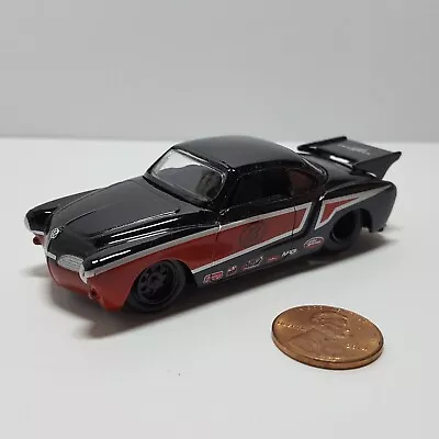 Jada Toys '59 Volkswagen Karmann Ghia Dragster - Black & Red - Mint • $8.95