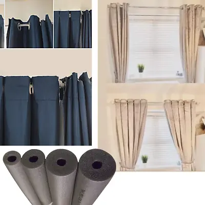 Foam Pipe Insulation To Pleat Curtains Curtain Rails Poles Rods Bars HINCH HACKS • £4.70
