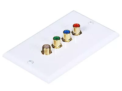 Monoprice 3025 3 RCA Component/F Connector 2-Piece Inset Type Wall Plate QTY 110 • $249