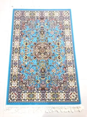 Persian Rug Carpet 3 X 5 Large Vintage Carpet Wool Rug 1200 Reeds 3600 Pick/m • $244.99