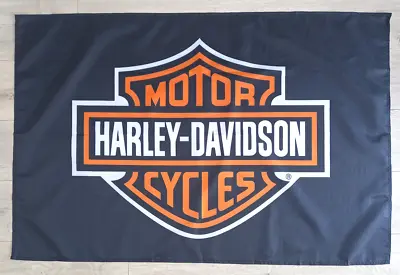 Huge HARLEY DAVIDSON Flag Poster 80 X 120cm Banner Man Cave Motorbike Bar • $29.95