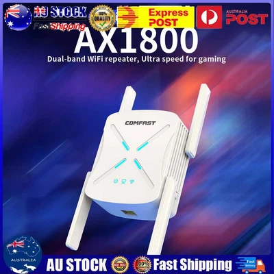 $81.99 • Buy 1800Mbps WiFi Amplifier Long Range 2.4G/5GHz WiFi Extender Repeater Access Point