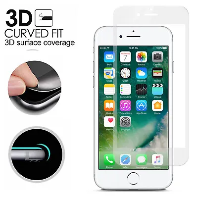 Full Screen Protector Tempered Glass For Apple IPhone 6 6s 7 8 Plus SE 2020/2022 • £2.45