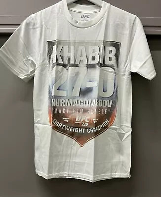 Official UFC Khabib Nurmagomedov 27-0 Lightweight Champion UFC 229t-shirt Adults • £19.99