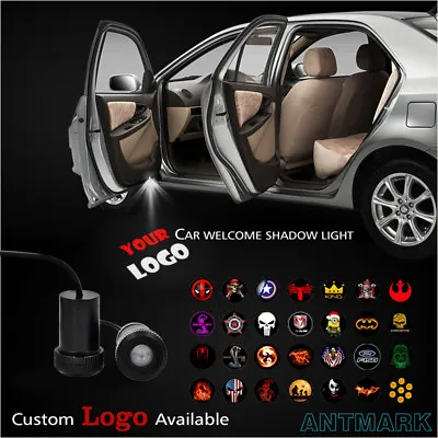 Car Door Courtesy Customize Your Logo Welcome Ghost Shadow Projector Laser Light • $57.15