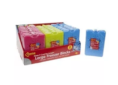 Large Freezer Blocks Ice Packs For Cool Bag Picnic Travel Lunch Box Reusable • £6.03