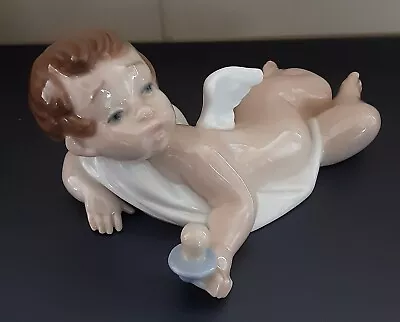 £1 • Buy Lladro Nao #1268  GIFT FROM HEAVEN  1999