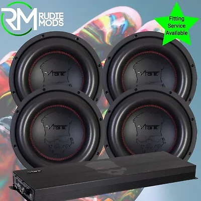 Vibe Deathbass Quad 12  Sub & Amp Package 18000 WATTS!!! • £1599.99