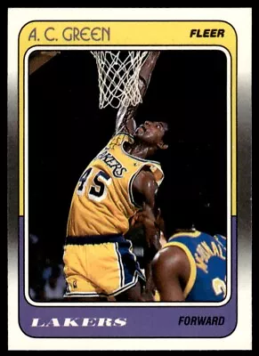 1988-89 Fleer A.C. Green Los Angeles Lakers #66 • $0.99
