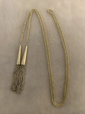 Stunning Kendra Scott Phara Gold Plated  Long Tassel Necklace NEW • £25
