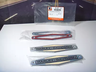 $169.20 • Buy Harley FL Emblem Set Gas Fuel Tank  W/Mounts Electra 1966-1971 V-Twin 38-0807 S6
