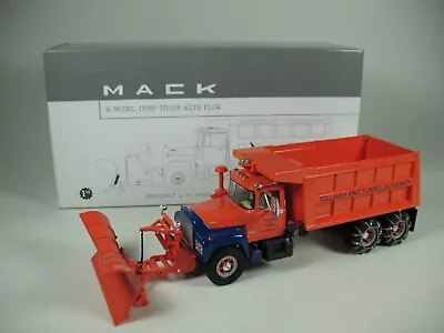 First Gear 1:34 Diecast Mack R-Model Dump Truck With Plow  JJ102 • $9.99