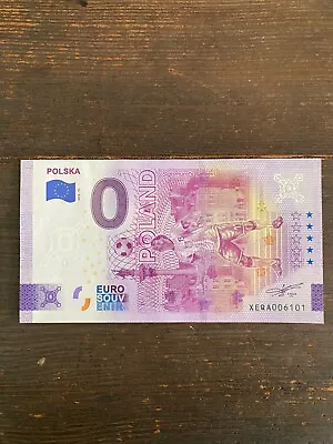 2022 0 Euro Souvenir Banknote Poland Sigismund's Column • £9.65