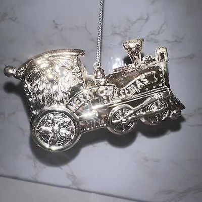 Towle Silversmiths Silverplated Santa Claus In A Train Christmas Ornament 3.5” • $8