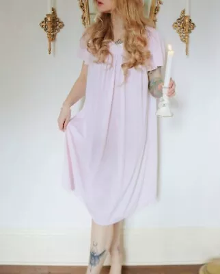 Women's Maternity Nightgown Vintage Miss Elaine Y2K Pastel Pink Nightgown Women • $19.99