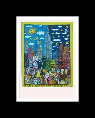 JAMES RIZZI • 'It Was Beauty That Killed The Beast' - Custom Framed Art Print • $59.95