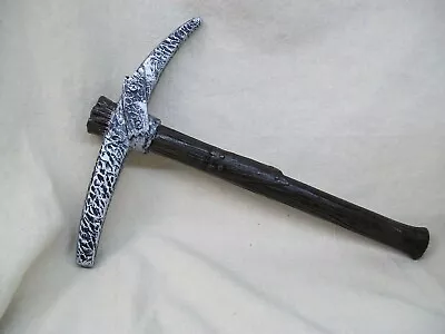 Fake Plastic Pick Axe Costume Prop Snow White Dwarf Coal Miner Medieval Jason • $18.95