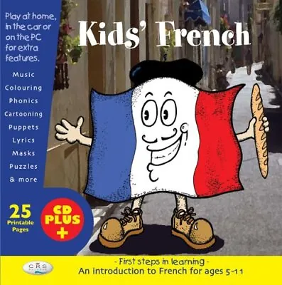 Kids' French: First Steps In Learning By CRS Records CD-Extra Book The Cheap • £2.61