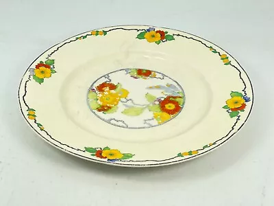 Vintage W. H. Grindley & Co England Ivory Floral Gardenia Salad Dinner Plate 9  • $18.54
