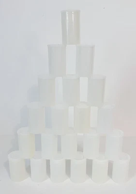 $9.99 • Buy 35mm Empty Plastic  Film Canisters Translucent White (Quantity Of 21) - Clean 