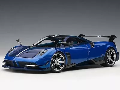 1/18 Pagani Huayra Bc Candy Blue Met. W/Carbon Accents Model Car Autoart 78277 • $329.89