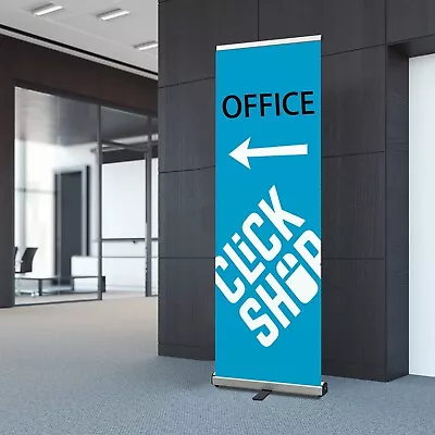 Standard Retractable Banner Stand 24 X 72-80  With Padded Canvas Bag(Stand Only) • $47.99