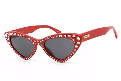 MOSCHINO MOS006STR-C9AIR-52  Sunglasses Size 52mm 140mm 18mm Red Women NEW • $56.59