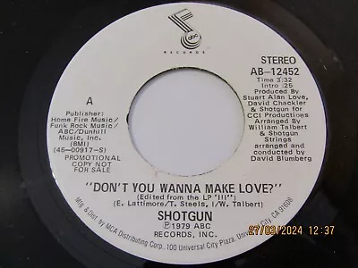 Demo Promo-shotgun-don't You Wanna Make Love/same-abc Great Soul Disco • £1