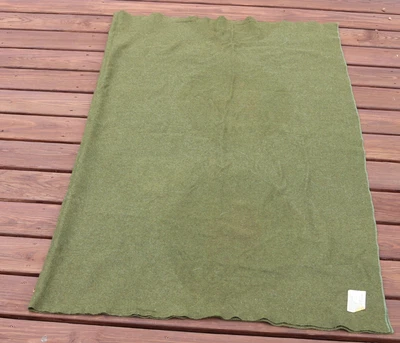 $15 • Buy VINTAGE US Wool Military Style Bed Blanket OG 118 UNICOR FPI 66 X84  