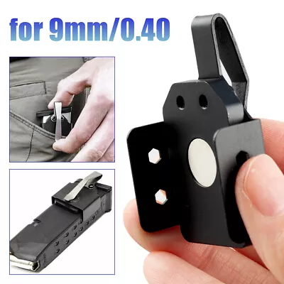 Magnetic Medium Size In-The-Pocket Magazine Holder For Pocket Clip 9mm/.40 SW. • $12.35