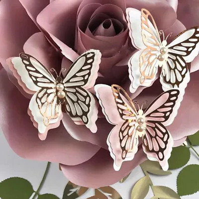 3D Layered Butterfly Metal Cutting Dies Stencils Scrapbooking Embossing Craft • £3.69