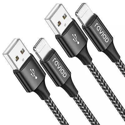 RAVIAD Iphone Charger Cable 2M/6.6FT 2Pack Lightning Cable Mfi Certified Iphone  • £8.61
