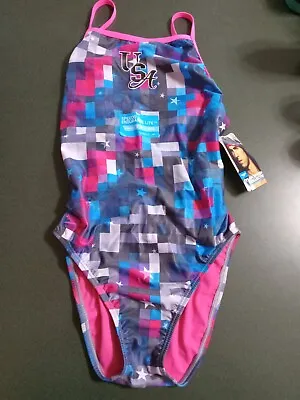 Team Speedo USA Women's Size 36 Michael Phelps Swimsuit New With Tags • £20.08