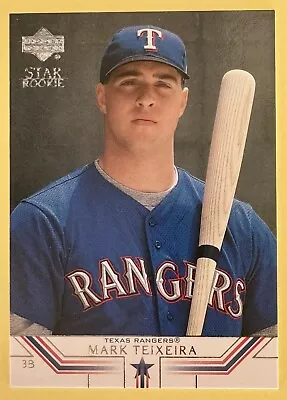 2002 Upper Deck Baseball #2 Mark Teixeira Star Rookie RC - Texas Rangers • $1.95