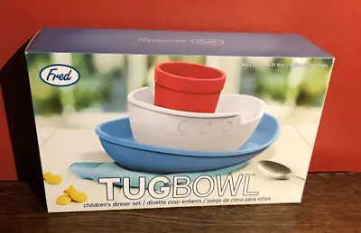 Fred Tugbowl Childrens Melamine Dinner Set - Plate Bowl & Cup New In Box • £9.99