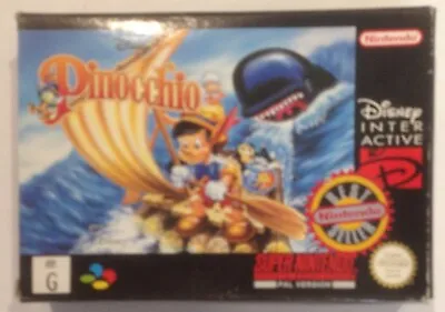 PINOCCHIO. - Box ONLY.. For Snes Game.. • $59.50