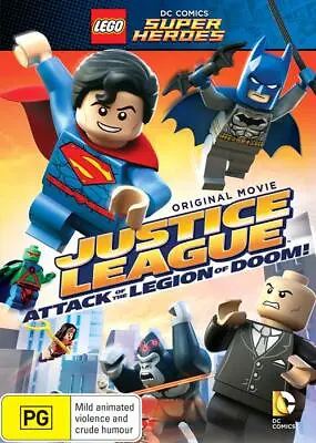 LEGO Justice League Attack Of The Legion Of Doom DVD - Acceptable - R4 • $4.50