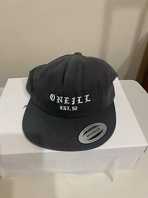 O'Neill Dark Gray/Faded Black Snapback Watt's Hat One Size NWT • $14.95