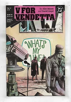 V For Vendetta 1988 #5 Very Fine Alan Moore • $4.99