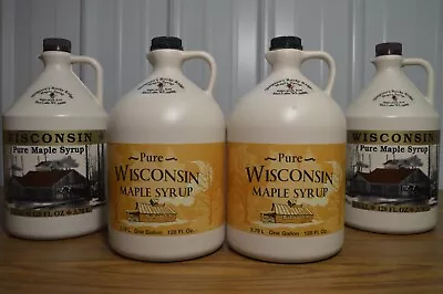 One Gallon 100% Pure Wisconsin Maple Syrup Grade A Dark Amber/Dark Robust Taste • $54.95