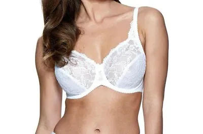 £32.89 • Buy Charnos Superfit Bra Rosalind White Lace Size 38G Underwired Full Cup 116501