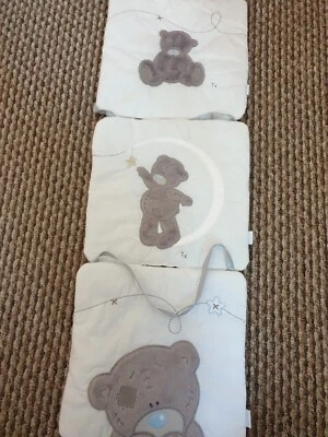 £19.99 • Buy Me To You Tatty Teddy Next Tab Top Curtains And 3 Hanging Fabric Pictures