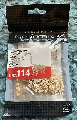 Nanoblock Brachiosaurus Skeleton Model Nbc 114 • £5