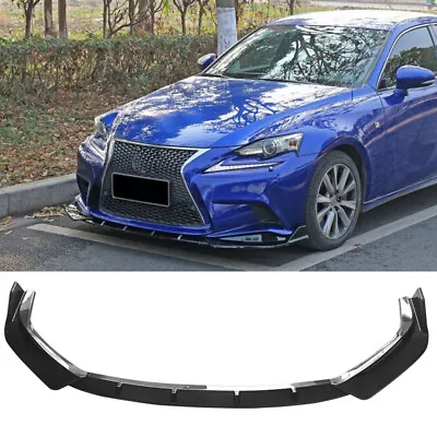 Front Bumper Lip For 2014-16 Lexus IS250 IS350 F Sport Splitter Carbon Style ABS • $208.99