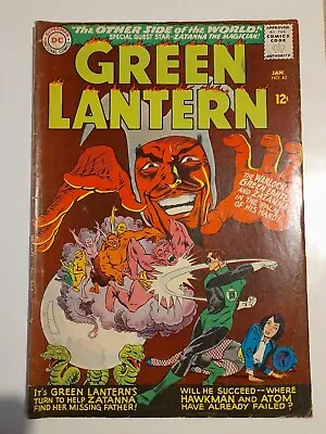 Green Lantern #42 Jan 1966 Good 2.0 3rd Appearance Of Zatanna • £9.99