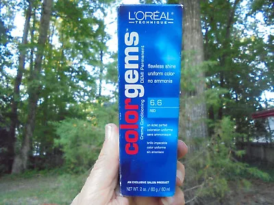 L'Oreal Color Gems Creme Conditioner DEMI Permanent 6.6 Red  2 Oz. • $12.99